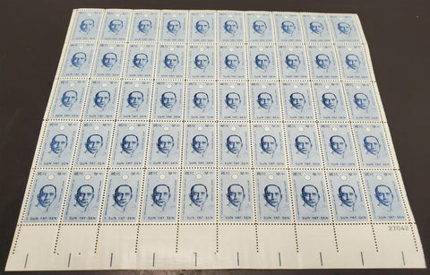 Vtg 1961 Sun Yat-Sen 4 Cent USPS Postage Stamp Sheet Anniv. Rep. of China MNH