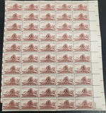 Vtg 1954 Lewis & Clark Expedition 3 Cent USPS Postage Stamp Sheet 50 Total MNH