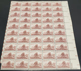 Vtg 1954 Lewis & Clark Expedition 3 Cent USPS Postage Stamp Sheet 50 Total MNH