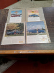 Vtg Advertisements Chevrolet Impala 2Door Sport Coupe Cadillac Goldn Anniversary