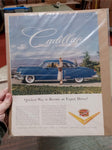 Vtg Advertisements Chevrolet Impala 2Door Sport Coupe Cadillac Goldn Anniversary
