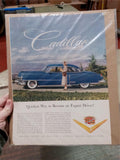 Vtg Advertisements Chevrolet Impala 2Door Sport Coupe Cadillac Goldn Anniversary