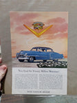 Vtg Advertisements Chevrolet Impala 2Door Sport Coupe Cadillac Goldn Anniversary
