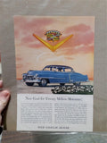 Vtg Advertisements Chevrolet Impala 2Door Sport Coupe Cadillac Goldn Anniversary