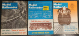 Vtg 1963 Mar/May/Aug Model Railroader Hobby HO Scale Locomotive Train Magazine
