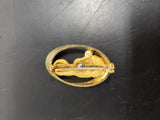 Vtg Mary Gold Pearl Brooch Classy Religion Christianity Present Gift Pin-On