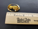 Vtg Mary Gold Pearl Brooch Classy Religion Christianity Present Gift Pin-On