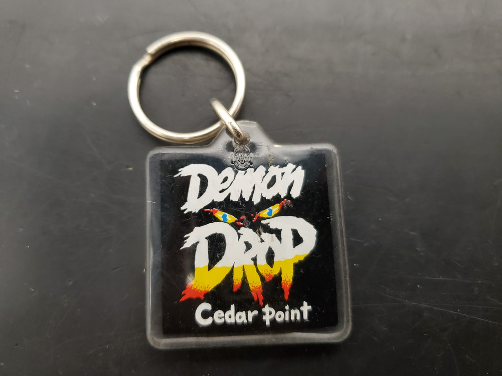 Cedar Point Demon Drop Keychain Roller Coaster Enthusiast Memorabilia ...