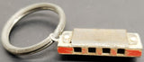 Vtg Antique Harmonica Keychain Trinket Novelty Item Collectible Gift Unique Fun