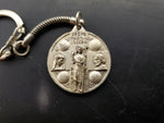Vtg Jesus Mary Joseph Pray For Us Sorrowful Mother Shrine Keychain Beautiful VF