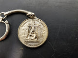 Vtg Jesus Mary Joseph Pray For Us Sorrowful Mother Shrine Keychain Beautiful VF