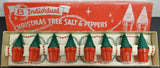 Vtg Christmas Tree Salt & Pepper Shakers 8 Individual Collectibles Holidays Gift