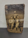 Antique 1800s Tin Type Photo Pre WW1 Hard Times Snapshot Unique Collectible Rare