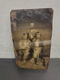 Antique 1800s Tin Type Photo Pre WW1 Hard Times Snapshot Unique Collectible Rare