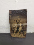 Antique 1800s Tin Type Photo Pre WW1 Hard Times Snapshot Unique Collectible Rare
