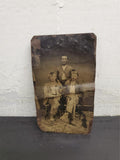 Antique 1800s Tin Type Photo Pre WW1 Hard Times Snapshot Unique Collectible Rare