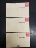 Vtg Lot Military Patriotic Post Cards WW2 2 Cent USPS John Adams Postage Stamps