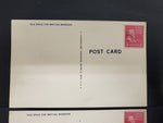 Vtg Lot Military Patriotic Post Cards WW2 2 Cent USPS John Adams Postage Stamps