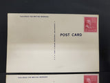 Vtg Lot Military Patriotic Post Cards WW2 2 Cent USPS John Adams Postage Stamps