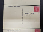 Vtg Lot Military Patriotic Post Cards WW2 2 Cent USPS John Adams Postage Stamps