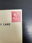 Vtg Lot Military Patriotic Post Cards WW2 2 Cent USPS John Adams Postage Stamps