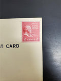 Vtg Lot Military Patriotic Post Cards WW2 2 Cent USPS John Adams Postage Stamps