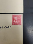 Vtg Lot Military Patriotic Post Cards WW2 2 Cent USPS John Adams Postage Stamps