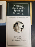 Vtg 1972 Norman Rockwell Spirit of Scouting Proof Quality SS BSA Cheerful Coin