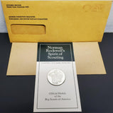 Vtg Norman Rockwell's Spirit of Scouting Ltd Edt Proof Quality BSA SS Loyal Coin