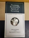 Vtg Norman Rockwell's Spirit of Scouting Ltd Edt Proof Quality BSA SS Loyal Coin