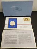 Vtg '71 Postmasters America Commemorative Issue Coin #10 W/Cert Auth Ster Silver