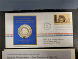 Vtg '71 Postmasters America Commemorative Issue Coin #10 W/Cert Auth Ster Silver