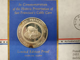 Vtg '71 Postmasters America Commemorative Issue Coin #10 W/Cert Auth Ster Silver