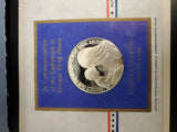 Vtg '71 Postmasters America Commemorative Issue Coin #6 W/Cert Auth Ster Silver