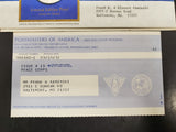 Vtg '72 Postmasters America Commemorative Issue Coin #13 W/Cert Auth Ster Silver