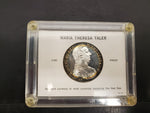 Vtg Maria Theresa Taler 1780 Silver  Coin Border Red Sea Collectib