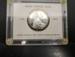 Vtg Maria Theresa Taler 1780 Silver  Coin Border Red Sea Collectib