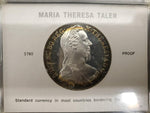 Vtg Maria Theresa Taler 1780 Silver  Coin Border Red Sea Collectib