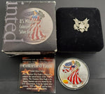 '05 US Minted Colorized Silver Eagle Solid Silver Coin Collectible Coin Gorgeous