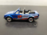 Vtg 1985 Matchbox Ford Escort Cabriolet Blue Macau 1:56 Scale #3 Pristine Cond.