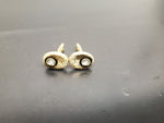 Vtg Antique Men's Gold Diamond Ornate Cufflinks Jewelry Suit Tie Tuxedo Gala VF