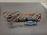 Vtg OEM 1969-1972 Chevrolet Impala Chrome Grill Emblem Badge Script Chevy Logo