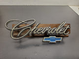 Vtg OEM 1969-1972 Chevrolet Impala Chrome Grill Emblem Badge Script Chevy Logo