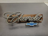 Vtg OEM 1969-1972 Chevrolet Impala Chrome Grill Emblem Badge Script Chevy Logo