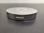 Vtg Antique Silver Trinket Jewelry Oval Box W/Prayer Mary Christianity Religion