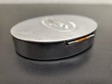 Vtg Antique Silver Trinket Jewelry Oval Box W/Prayer Mary Christianity Religion