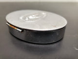 Vtg Antique Silver Trinket Jewelry Oval Box W/Prayer Mary Christianity Religion