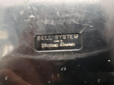Vtg Bell System Western Electric Black Rotary Wall Phone 554F Collectible Unique