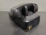 Vtg Bell System Western Electric Black Rotary Dial Office Desk Phone Model 500