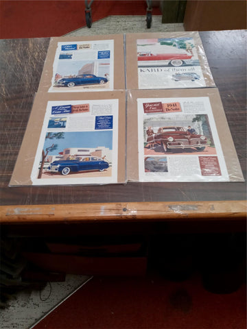 Vtg Advertisements Packard 400 DeSoto Chrysler De-Luxe Coupe Shock Absorbers